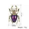 thumbnail image 6 of HOOUN Fashion Animal Insect Bee Spider Pearl Crystal Brooch Pin Women Men Jewelry Gift-#45 Pearl Silver Owl, 6 of 9