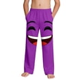 thumbnail image 2 of SGFCWSX Boys Casual Pants Elastic Waist Loose Fit with Pockets Graphic Trousers for Kids Purple Size 9 Years, 2 of 9