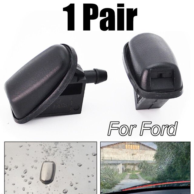Lefu 2X Front Windscreen Wiper Washer Nozzle Jet Spray for Ford for Focus for Mondeo