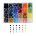 thumbnail image 2 of KLKCMS 1200Pcs Glass Crytal Beads for Jewelry Making -Multicolor Gemstone Crystal Beads, 2 of 9