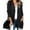 Black, variant on Womens Long Sleeve Casual Lightweight Loose Open Front Cardigan Knit Sweaters Coat with Pockets