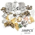 thumbnail image 3 of 100g (About 20-40pcs) Mixed Alloy Elephant Charms Tibetan Animal Elephant Head Charms Pendants Jewelry Findings for Bracelets Necklace Crafts Making, 3 of 7