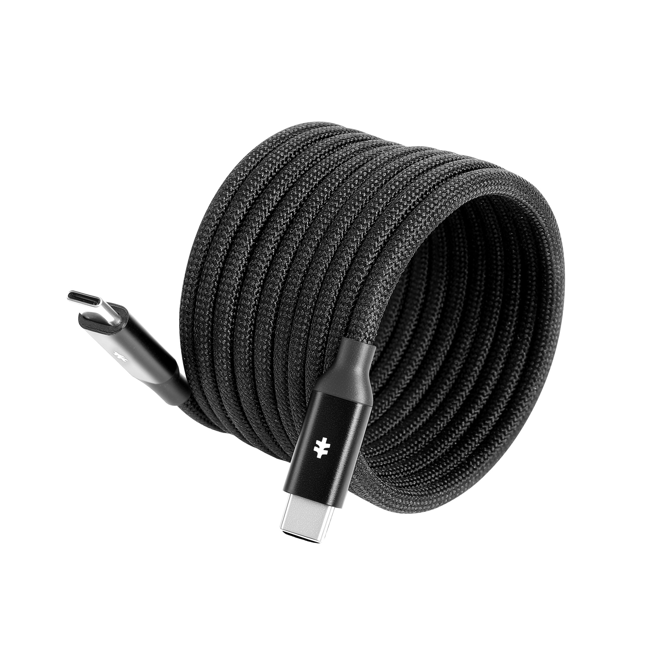 Swiss Tech Kabel M240 6 ft 240W Magnetic Self-Coiling USB-C Charging Cable
