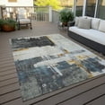 thumbnail image 6 of Addison Rugs Chantille Indoor/Outdoor Traditional Modern Charcoal Washable Rectangle Rug, 3' x 5', 6 of 6
