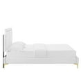 thumbnail image 3 of Modway Novi Modern Performance Velvet King Bed - White Finish, 3 of 9