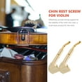 thumbnail image 2 of OUNONA 2Pcs Brass Violin Chin Rest Screws with Portable Design for Easy Maintenance and Stable Support, 2 of 7