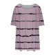 thumbnail image 5 of Tamaño Más Manga Corta Tops para las Mujeres Impreso Manga Corta Sólida Redonda Cuello Plegado Blusa, Poliéster Más Tamaño Superior, Lavado a Mano, 5 of 6