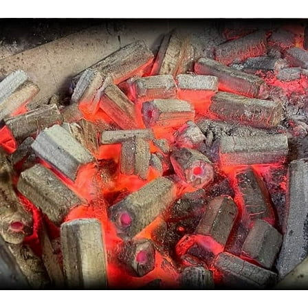 TEK Premium BBQ Grilling Binchotan Alternative Ogatan Sawdust Charcoal, 22lbs -100% Hardwood Charcoal Logs, BBQ Master/Restaurant Grade