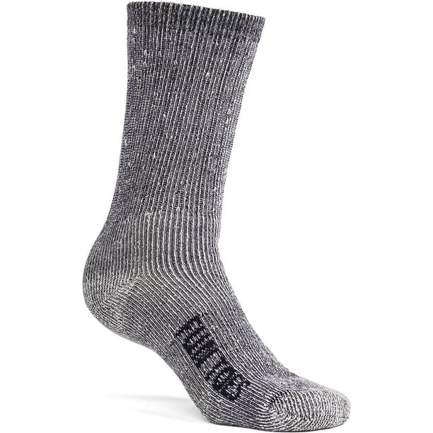 Men's Merino Wool Socks 6 PAIRS Value- Lightweight,Reinforced-Size 8-12 