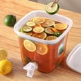 thumbnail image 7 of MOQIN Drink Dispenser for Fridge, Beverage Liquid Drink Container for Party, 1 Gallon, Cold Water Pitcher Lemonade Stand Juice Jug with Spigot, 7 of 7