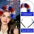 thumbnail image 6 of Patriotic Headbands, Assorted Boppers USA, Flag, Star & Hat Head Bands - July 4th Themed Party Favor Decorations, 6 of 6