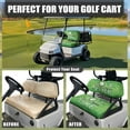 thumbnail image 4 of Garronmavis Green Golf Style Universal Golf Cart Seat Cover Set Soft Bench Front Seat Cover Polyester Fabric for Most of Brand Cart Accessiores for Summer Cool, 4 of 6