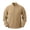 Khaki, variant on Corduroy Mens Crewneck Sweatshirts Fall Winter Quarter Zip Pullover Sweatshirt Long Sleeve Casual Loose Fit Outdoor Sports Jacket Comfort Sweatshirt