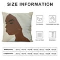 thumbnail image 5 of Awypu Minimalist Black Girl Community Abstract Black Reaching Hands Throw Pillow Cover, Pillow Cover,Black Girl Gifts,Boho Gifts for Women Girls,Bohemian Home Bedroom Living Room Decor,Set of, 5 of 5