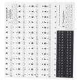 thumbnail image 2 of Piano Sticker, Sheet Music Stickers Transparent Pvc Material Not Easy To Fall  For Electronic Organs For Hand-Rolled Pianos Black Letters, 2 of 8