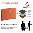 thumbnail image 3 of Royal Bagger Genuine Leather RFID Blocking Passport Wallets, Casual Style Credit Card Holder for Women, Travel Wallet Purse 3090, 3 of 9