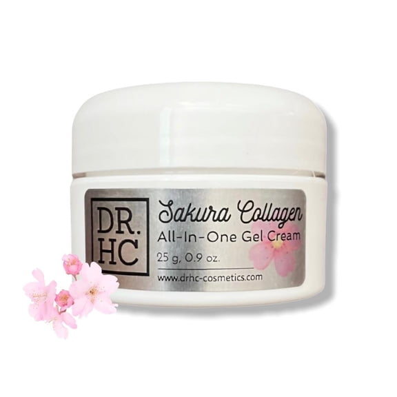 DR.HC Sakura Collagen All-In-One Gel Cream (25~40g, 0.9~1.4oz.) (Collagen support, Skin firming, Brightening, Anti-scar...) SHIP FROM: USA, SIZE: Small (25g)