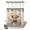 Beige, variant on No Hook Shower Curtain, Spring Cow Floral Shower Curtains for Bathroom with See Through Top Window, Green Eucalyptus Leaves Botanical Waterproof & Washable Bath Curtain Standard 72"x72"