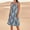 Blue, variant on Drses‌‌ ‌‌‌‌‌‌Women's Floral Print Sundress - Sleeveless Crew Neck Loose Tank Dress with Pockets, Boho Beach Casual Swing Style