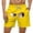 a9007_Yellow, variant on Shorts for Men Elastic Waist Swimwear Summer Vacation Hawaiian Breathable Casual Board Shorts Ropa Mens Swim Shorts Drawstring,Size L