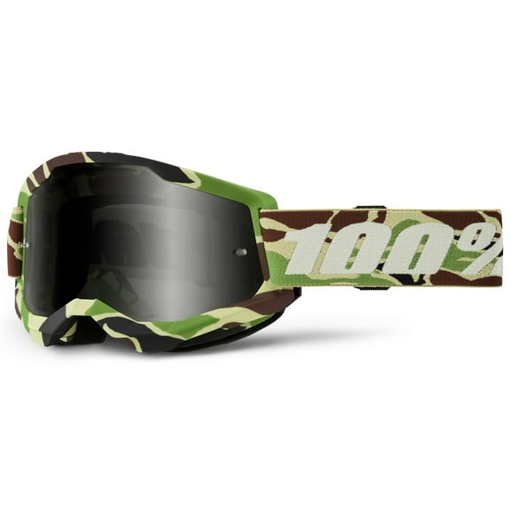 100% Strata 2 Sand Goggle - War Camo - Smoke 50030-00006