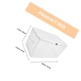thumbnail image 2 of OULII Bins for Storage Organizer White PP Dustproof Household Items Simple Design 1Set, 2 of 8