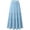 Light Blue, variant on yillto Women's Maxi Skirt Tiered Long Skirts A Lined High Waist Summer Vacation Boho Flowy Skirts with Pockets