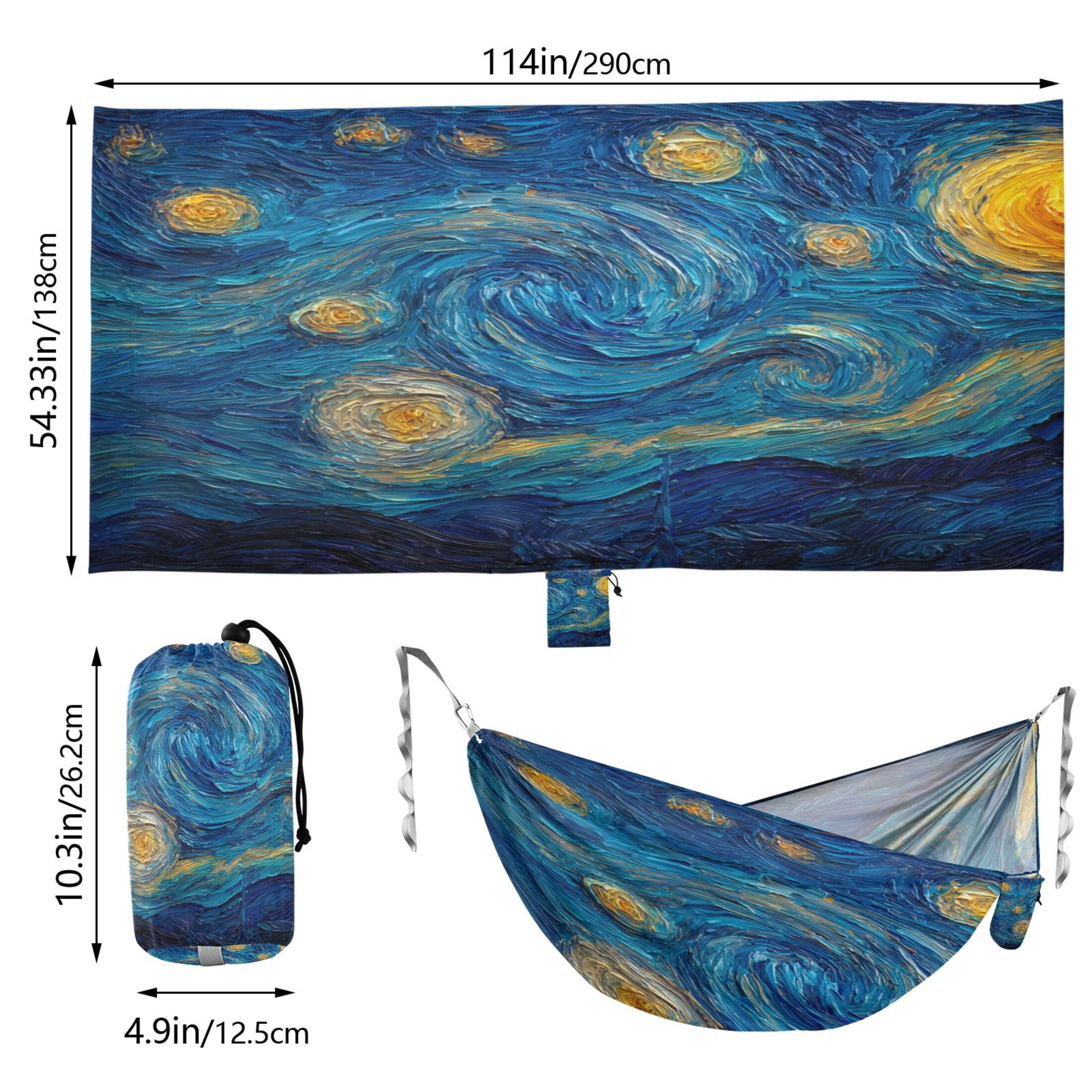 Hammock Camping Hammock Nylon Portable Hammock Travel Camping Hammock Starry Night Beautiful