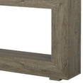thumbnail image 4 of Evan Console Table, 47 Inch Rectangular Top, Rustic Gray, Open Shelf, 4 of 5