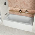 thumbnail image 3 of Streamline NAL-5520-CH 66 in. x 32 in. Acrylic Left-Hand Drain Alcove Bathtub in Glossy White With External Drain in Polished Chrome, 3 of 10