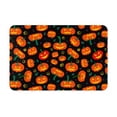 thumbnail image 1 of Balery Pumpkin Fallen Leaves Felpudo de franela, resistente a las manchas y a la decoloración, para uso interior y exterior, fácil de limpiar, 40 x 60 cm, 1 of 7