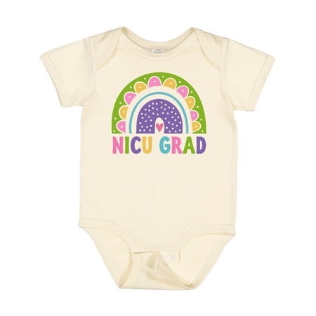 

Inktastic NICU Graduate Baby Clothes Rainbow Gift Baby Girl Bodysuit