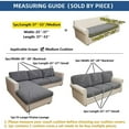 thumbnail image 2 of Sanmadrola Couch Covers Wear-Resistant Universal Sofa Cover, Stretch Couch Cushion Slipcovers Replacement, Anti-Slip L Shape Sofa Covers, Chaise Lounge Slipcover Double Seat Geige, 2 of 7