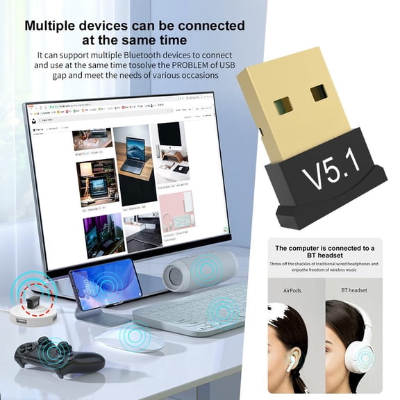 Multi -device extension 5.1 Computer notebook USB Bluetooth adapter