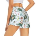 thumbnail image 3 of Sigee Turtle and Sea Life for Women's Athletic Shorts High Waisted Running Shorts Pocket Sporty Short Gym Elastic Workout ShortsSmall, 3 of 9
