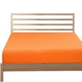 thumbnail image 6 of Ntbay Premium 1800 Series Microfiber Twin Fitted Sheet with Deep Pocket, Ultra Soft and Breathable Fitted Bed Sheet, 39x75 inches, Orange, 6 of 6
