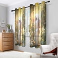 thumbnail image 2 of Yayeee Window Curtains Set of 2 for Living Room Light Filtering 63"x42", Cartoon Mouse, 2 of 7