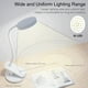 thumbnail image 3 of Lámpara de escritorio con abrazadera, 32 LED, 3 colores, atenuación continua, lámpara de abrazadera para cama, luz de lectura flexible de 360°, luz de lectura para libros, con soporte para teléfono, 3 of 5