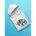 thumbnail image 3 of Mammoth Pencil Drawing Hoodie Men -Image by Shutterstock, Male x-Large, 3 of 4