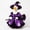 A003- Clear (Halloween Goose Outfit C), variant on Lawn Goose Clothes 24 Inch Witch Theme Outfit Halloween Goose Attire with Witch Hat for Goose Outdoor Goose Decor for Front Porch Display Outdoor Holiday Decor Halloween Gift