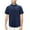 KC 1201 Navy, variant on Men's Lightweight Stretch Polyester Blend Quick Dry Short Sleeve Logo Polo Shirt (KC 1201 Teal, XL)