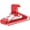 Red, variant on DEILSY™ Red Heavy Duty Hangers with Hooks for Scarves & Belts – Thick and Strong Clothes Hangers for Shirts, Jackets, Pants, and Dresses – Space-Saving Plastic Hangers – Pack of 10