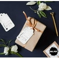 thumbnail image 4 of Inkdotpot Silver Foil Paper Hang Tags Made With Love Text Favor Tags 50 Pack, 4 of 6