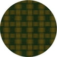 thumbnail image 1 of Ahgly Company Machine Washable Indoor Round Transitional Army Green Area Rugs, 7' Round, 1 of 7