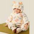 thumbnail image 5 of Cowsor Baby Snowsuit Baby Printed Winter Clothes with Hat Warm Outfits Zipper Romper Coat Jumpsuit, 5 of 7