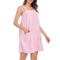 thumbnail image 4 of Liacowi Women Robe Dress Soft Sleeveless Lightweight Bathrobe Loose Slip Dress Nightwear, 4 of 7