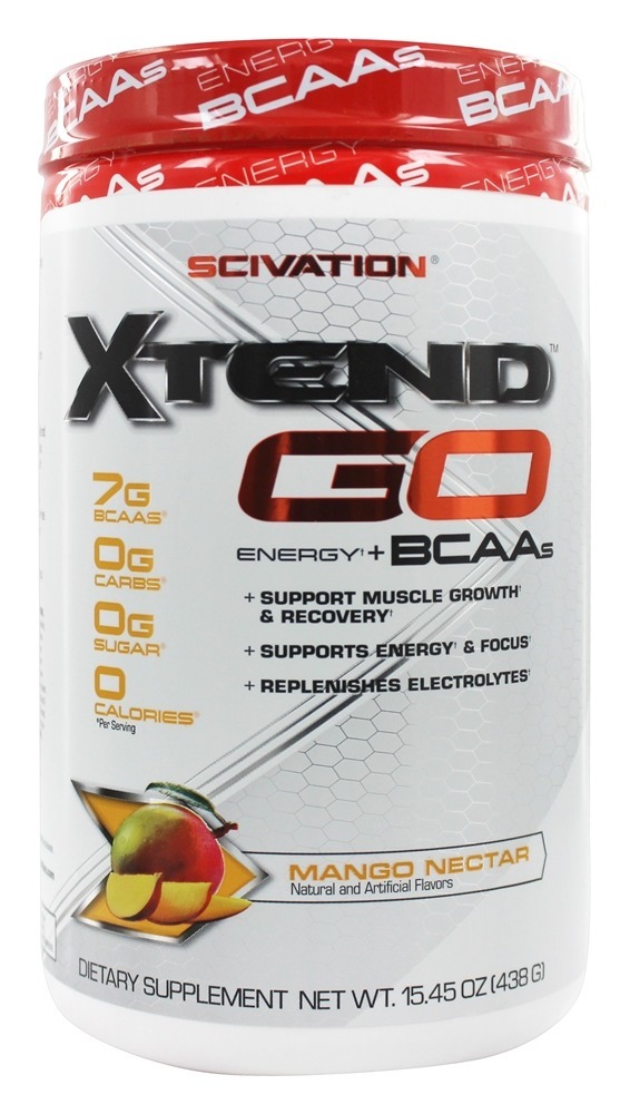 Scivation Xtend Go Energy + BCAAs Mango Nectar 15.45 oz.