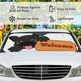 thumbnail image 5 of Car Windshield Sunshade Blocks Sun Visor Protector Black French Bulldog Foldable Sun Shield For Vehicle Car Truck SUV Van 51x27.5 inches Keep Vehicle Cool, 5 of 6