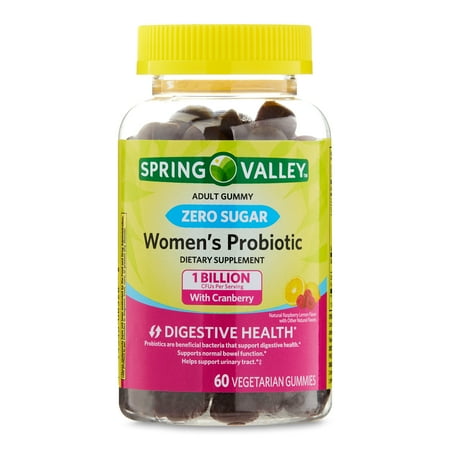 SV Zero Sugar Women's Probiotic with cranberry , 60 vege gummies