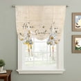 thumbnail image 2 of White Daisy Balloon Curtains 63 Inch Length for Living Room/Bedroom, Spring Floral Bees Elegant Pastoral Botanical Rod Pocket Privacy Door Curtains Decorative Tie Up Shade for Window 52"x63", 2 of 8